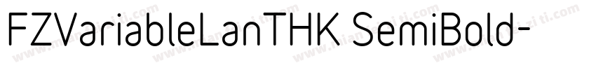 FZVariableLanTHK SemiBold字体转换